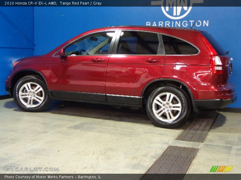 Tango Red Pearl / Gray 2010 Honda CR-V EX-L AWD