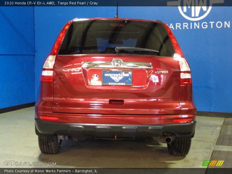 Tango Red Pearl / Gray 2010 Honda CR-V EX-L AWD