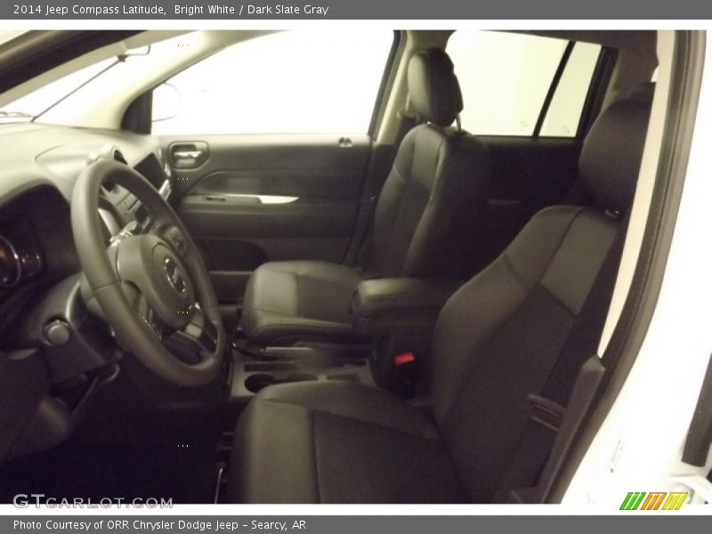 Bright White / Dark Slate Gray 2014 Jeep Compass Latitude