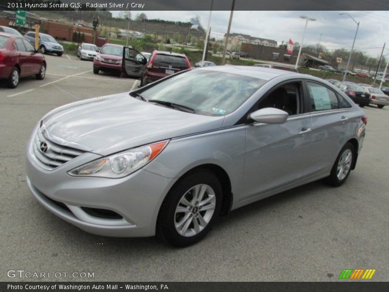 Radiant Silver / Gray 2011 Hyundai Sonata GLS