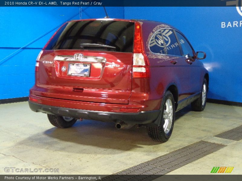 Tango Red Pearl / Gray 2010 Honda CR-V EX-L AWD