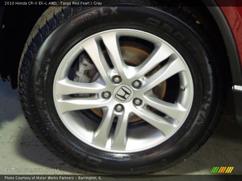 Tango Red Pearl / Gray 2010 Honda CR-V EX-L AWD
