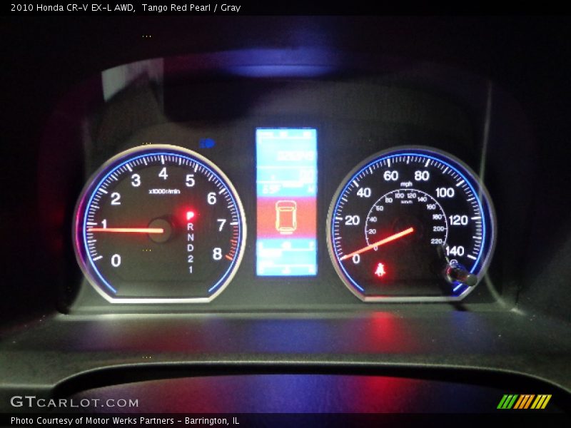 Tango Red Pearl / Gray 2010 Honda CR-V EX-L AWD