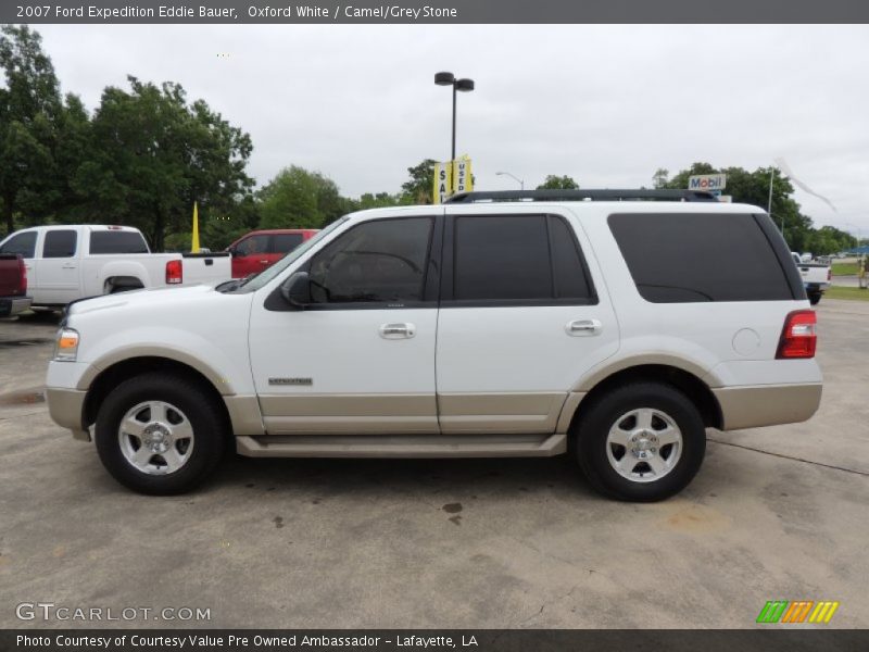 Oxford White / Camel/Grey Stone 2007 Ford Expedition Eddie Bauer