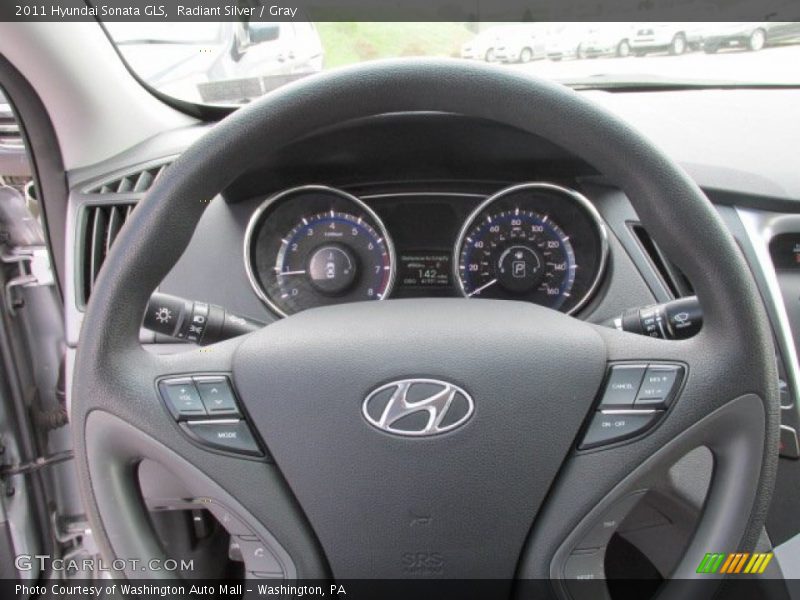 Radiant Silver / Gray 2011 Hyundai Sonata GLS