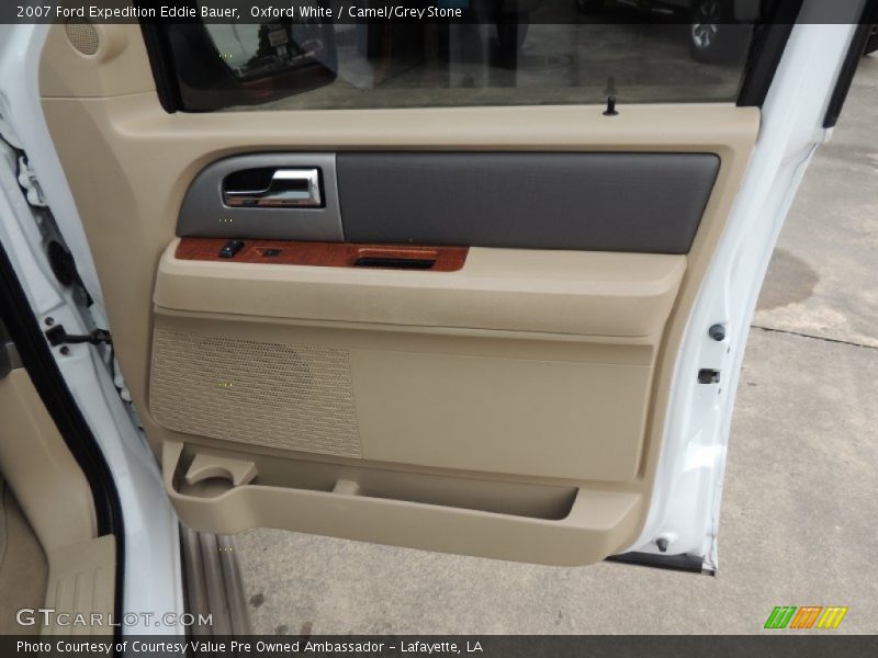 Oxford White / Camel/Grey Stone 2007 Ford Expedition Eddie Bauer