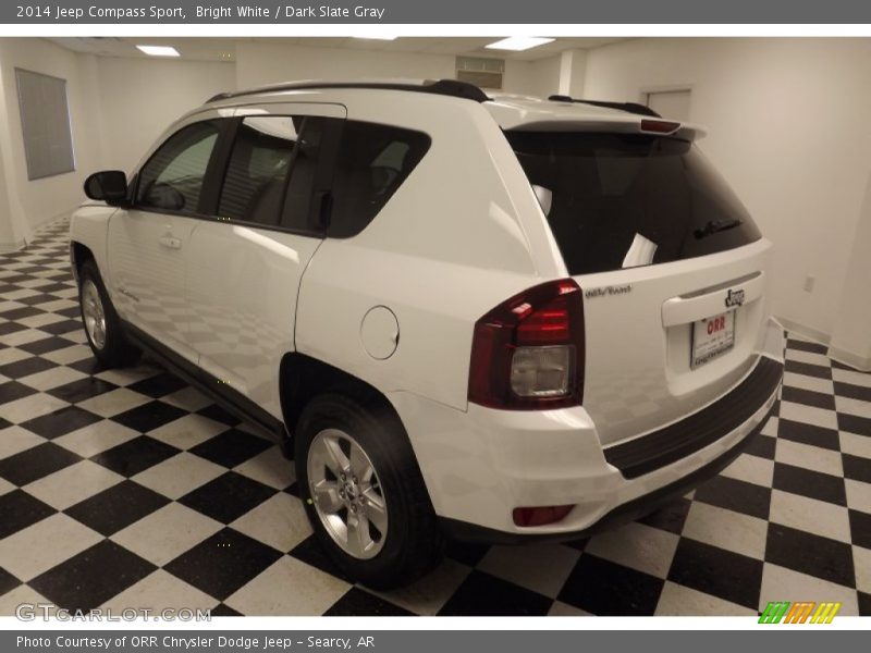 Bright White / Dark Slate Gray 2014 Jeep Compass Sport
