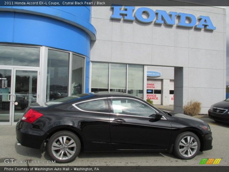 Crystal Black Pearl / Black 2011 Honda Accord EX-L Coupe