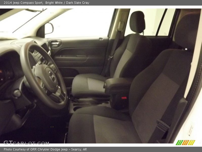 Bright White / Dark Slate Gray 2014 Jeep Compass Sport