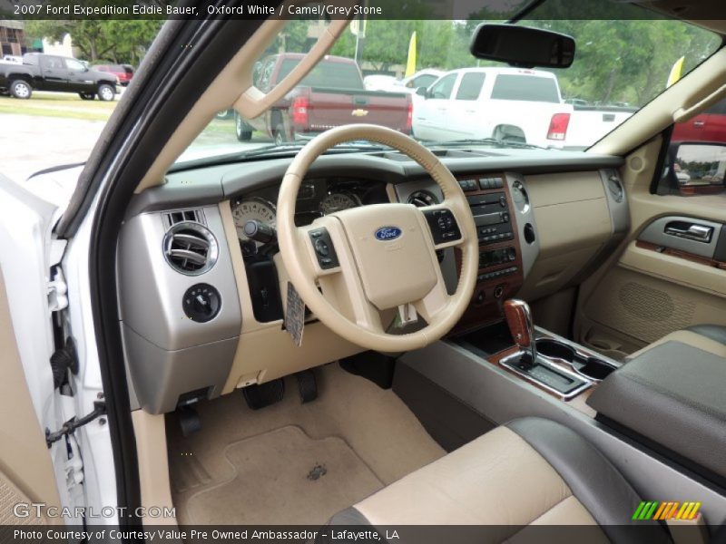 Oxford White / Camel/Grey Stone 2007 Ford Expedition Eddie Bauer