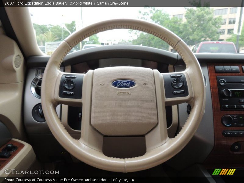 Oxford White / Camel/Grey Stone 2007 Ford Expedition Eddie Bauer