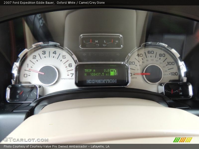 Oxford White / Camel/Grey Stone 2007 Ford Expedition Eddie Bauer