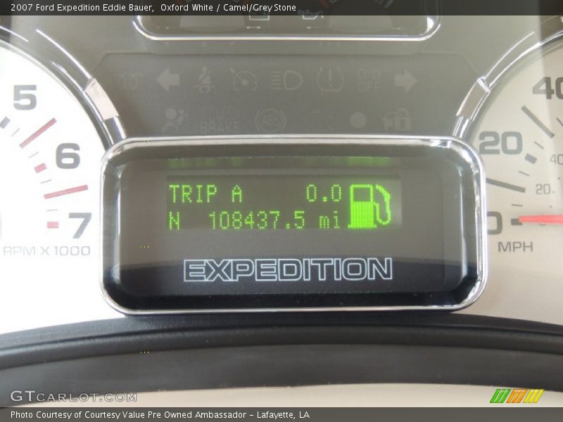 Oxford White / Camel/Grey Stone 2007 Ford Expedition Eddie Bauer