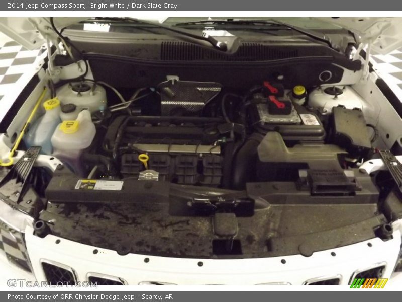 Bright White / Dark Slate Gray 2014 Jeep Compass Sport