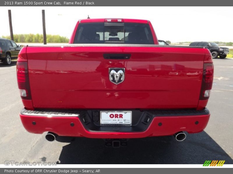 Flame Red / Black 2013 Ram 1500 Sport Crew Cab