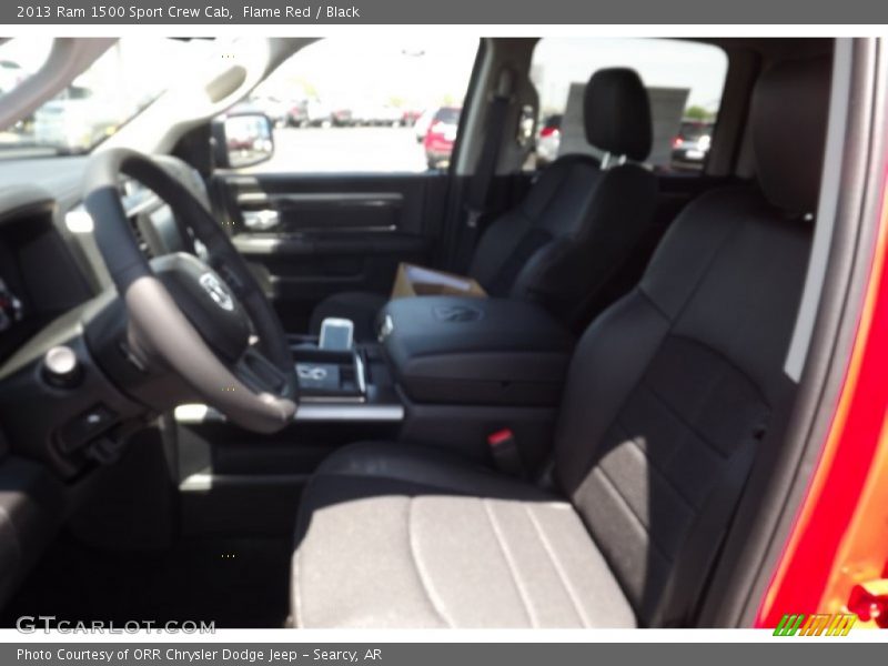 Flame Red / Black 2013 Ram 1500 Sport Crew Cab