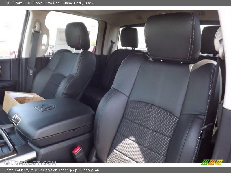 Flame Red / Black 2013 Ram 1500 Sport Crew Cab