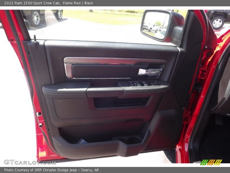 Flame Red / Black 2013 Ram 1500 Sport Crew Cab