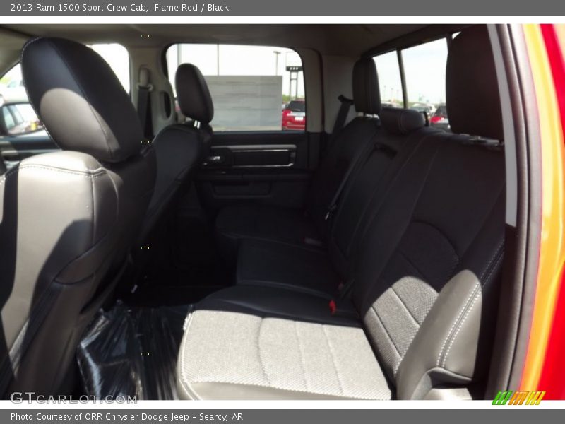 Flame Red / Black 2013 Ram 1500 Sport Crew Cab