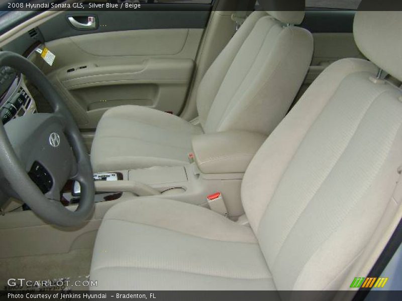Silver Blue / Beige 2008 Hyundai Sonata GLS