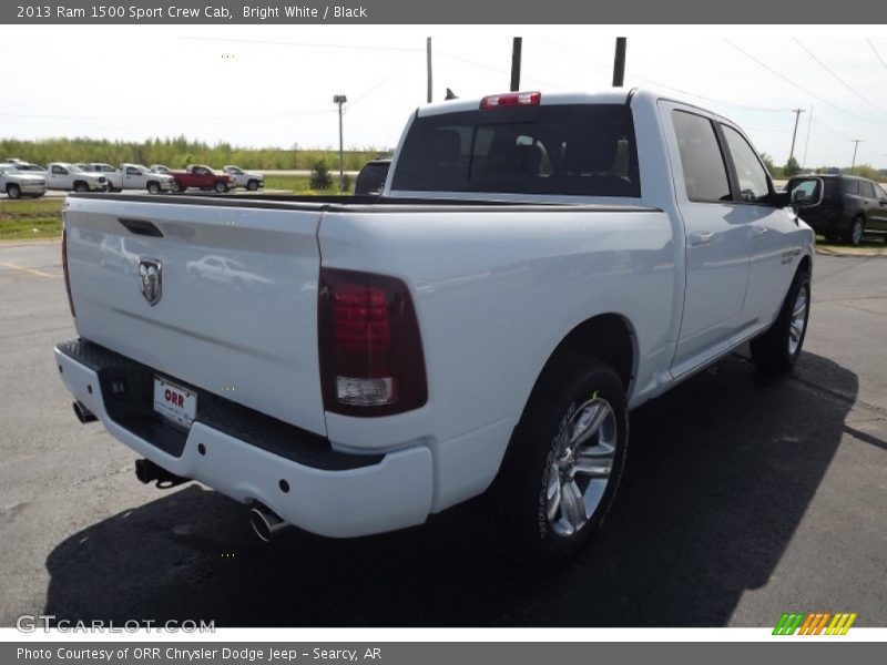 Bright White / Black 2013 Ram 1500 Sport Crew Cab