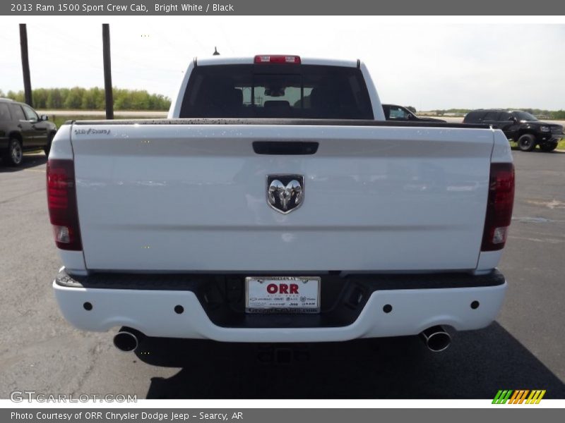 Bright White / Black 2013 Ram 1500 Sport Crew Cab