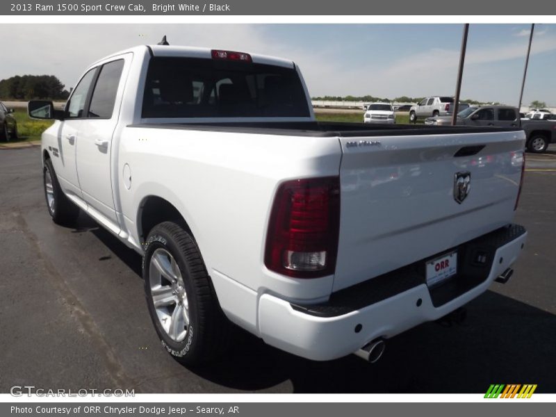 Bright White / Black 2013 Ram 1500 Sport Crew Cab
