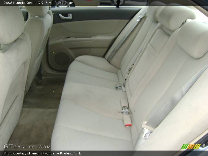 Silver Blue / Beige 2008 Hyundai Sonata GLS