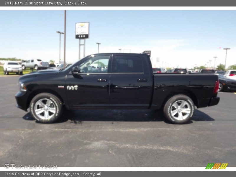 Black / Black 2013 Ram 1500 Sport Crew Cab