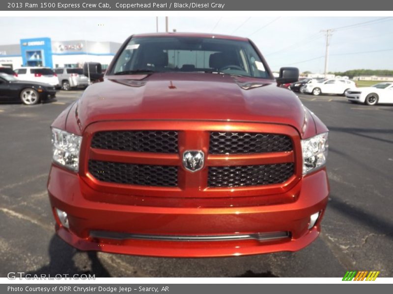 Copperhead Pearl / Black/Diesel Gray 2013 Ram 1500 Express Crew Cab