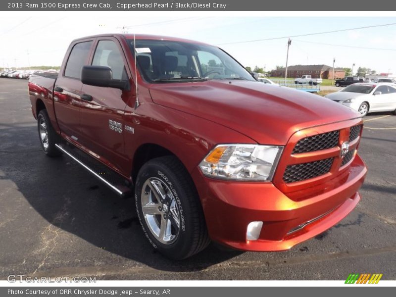 Copperhead Pearl / Black/Diesel Gray 2013 Ram 1500 Express Crew Cab