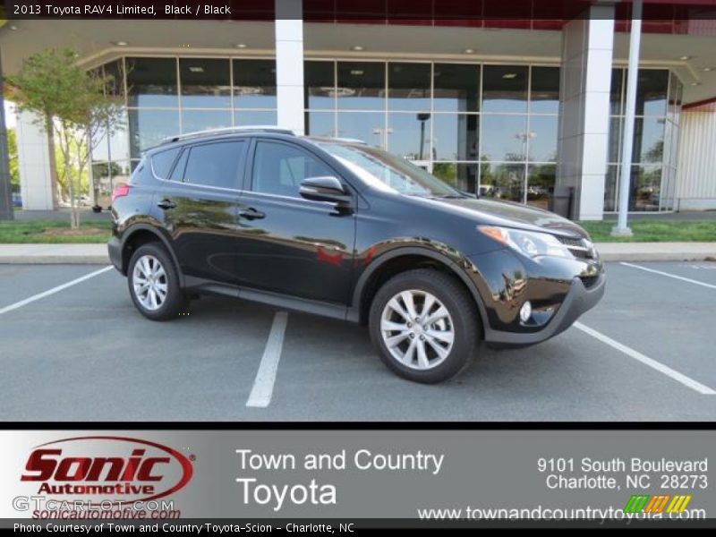 Black / Black 2013 Toyota RAV4 Limited