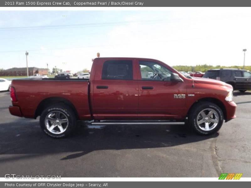 Copperhead Pearl / Black/Diesel Gray 2013 Ram 1500 Express Crew Cab