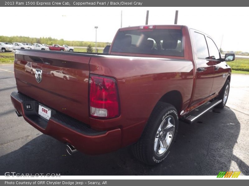 Copperhead Pearl / Black/Diesel Gray 2013 Ram 1500 Express Crew Cab