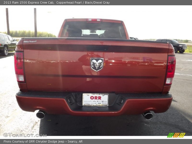 Copperhead Pearl / Black/Diesel Gray 2013 Ram 1500 Express Crew Cab