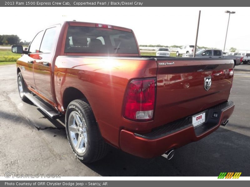 Copperhead Pearl / Black/Diesel Gray 2013 Ram 1500 Express Crew Cab