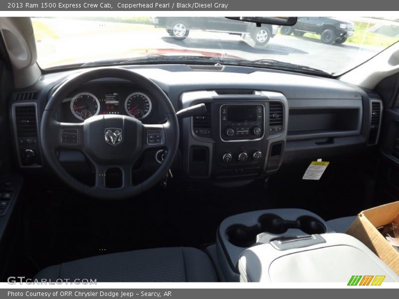 Copperhead Pearl / Black/Diesel Gray 2013 Ram 1500 Express Crew Cab