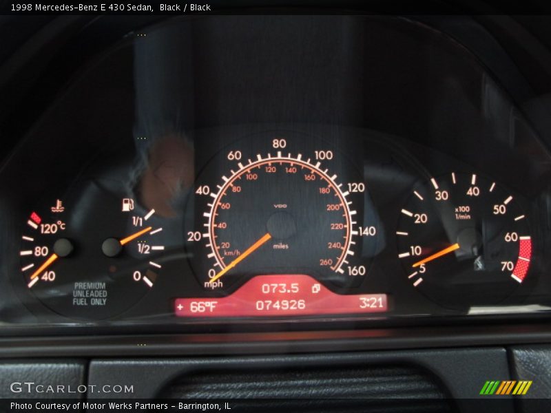  1998 E 430 Sedan 430 Sedan Gauges