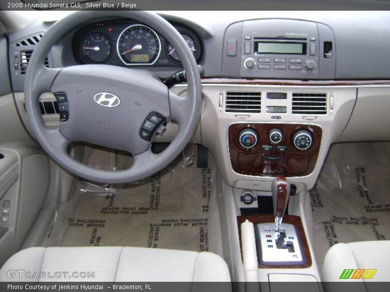 Silver Blue / Beige 2008 Hyundai Sonata GLS