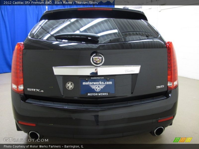 Black Raven / Titanium/Ebony 2012 Cadillac SRX Premium AWD