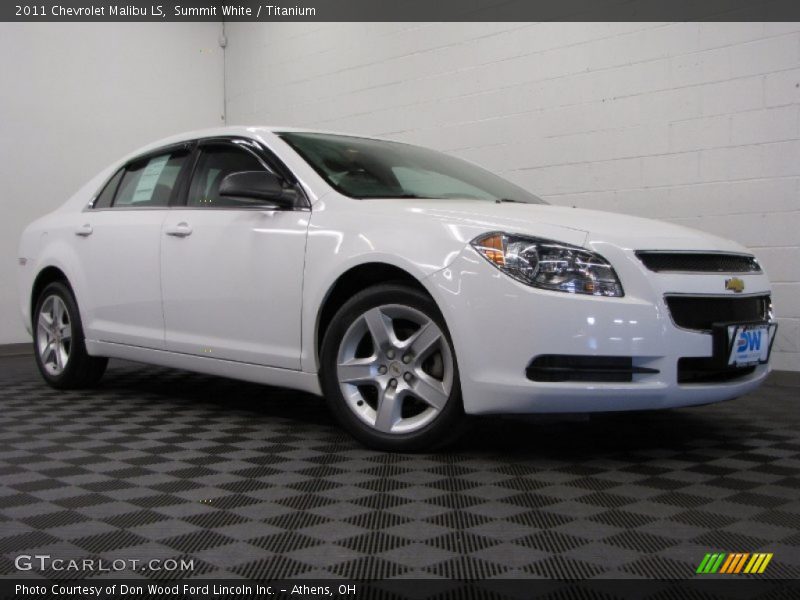 Summit White / Titanium 2011 Chevrolet Malibu LS