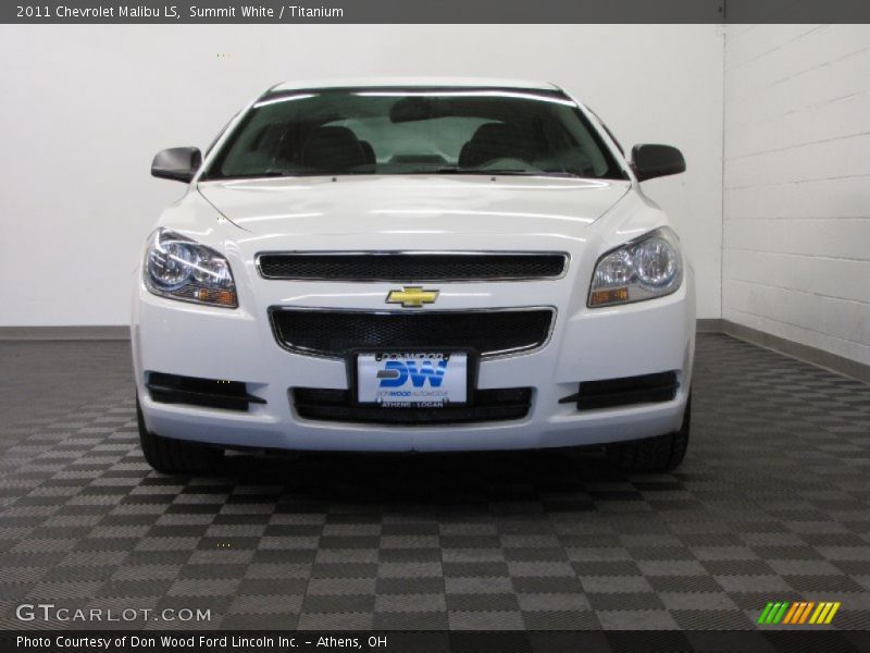 Summit White / Titanium 2011 Chevrolet Malibu LS