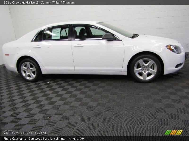 Summit White / Titanium 2011 Chevrolet Malibu LS