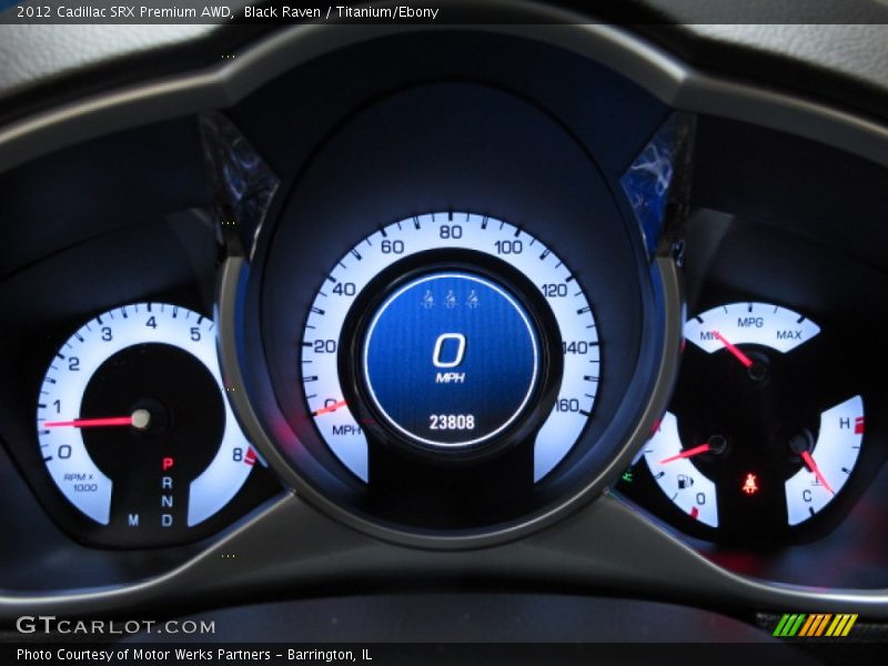 Black Raven / Titanium/Ebony 2012 Cadillac SRX Premium AWD