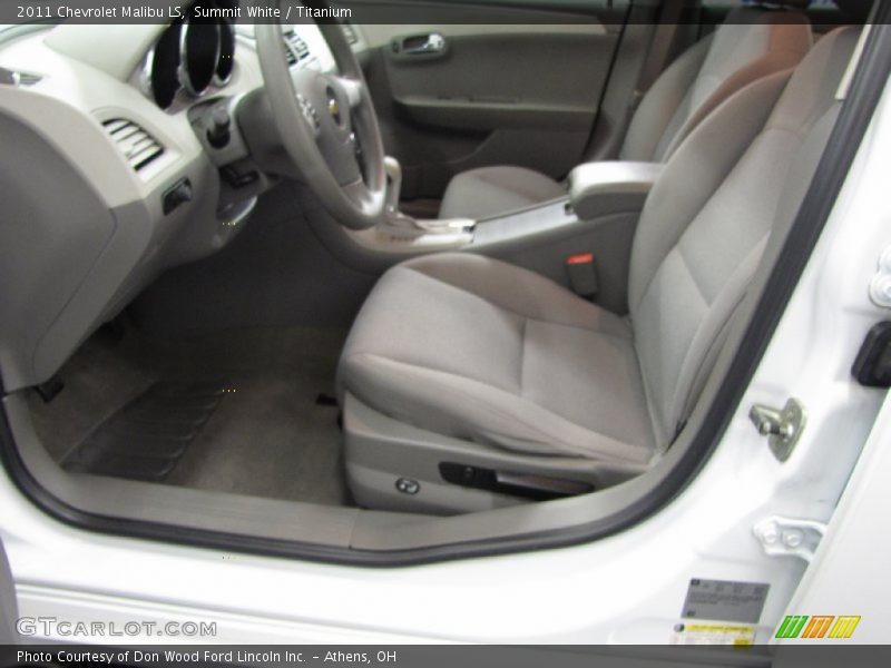 Summit White / Titanium 2011 Chevrolet Malibu LS