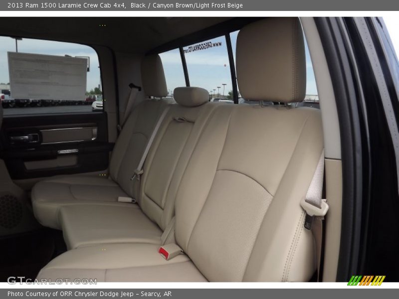 Black / Canyon Brown/Light Frost Beige 2013 Ram 1500 Laramie Crew Cab 4x4