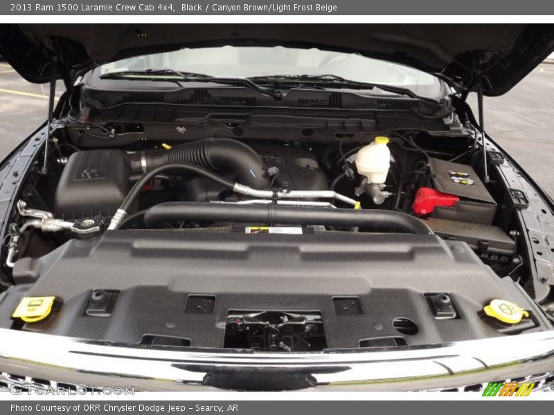 Black / Canyon Brown/Light Frost Beige 2013 Ram 1500 Laramie Crew Cab 4x4