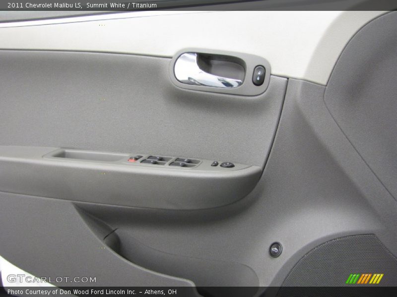 Summit White / Titanium 2011 Chevrolet Malibu LS