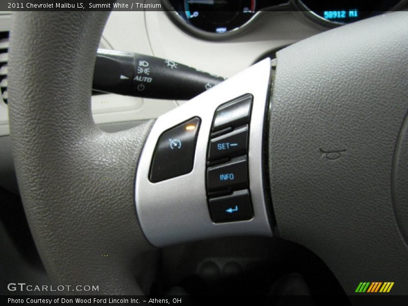 Summit White / Titanium 2011 Chevrolet Malibu LS