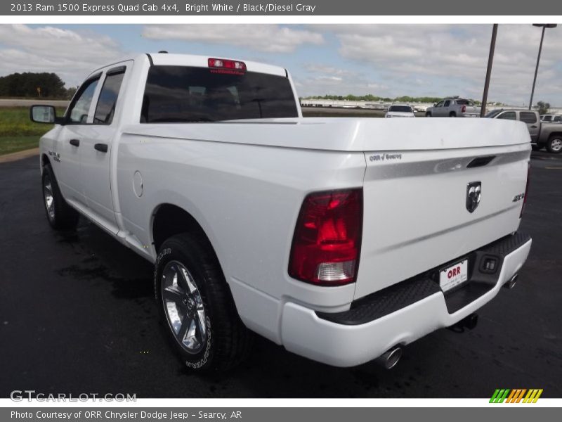 Bright White / Black/Diesel Gray 2013 Ram 1500 Express Quad Cab 4x4